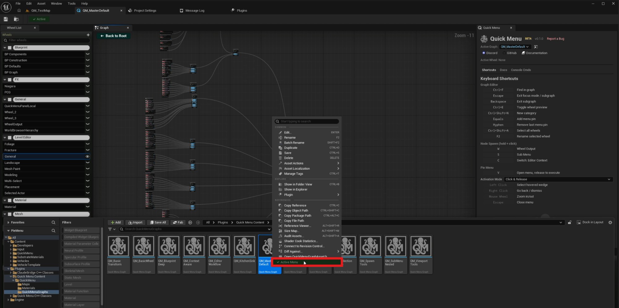 Set active from Content Browser